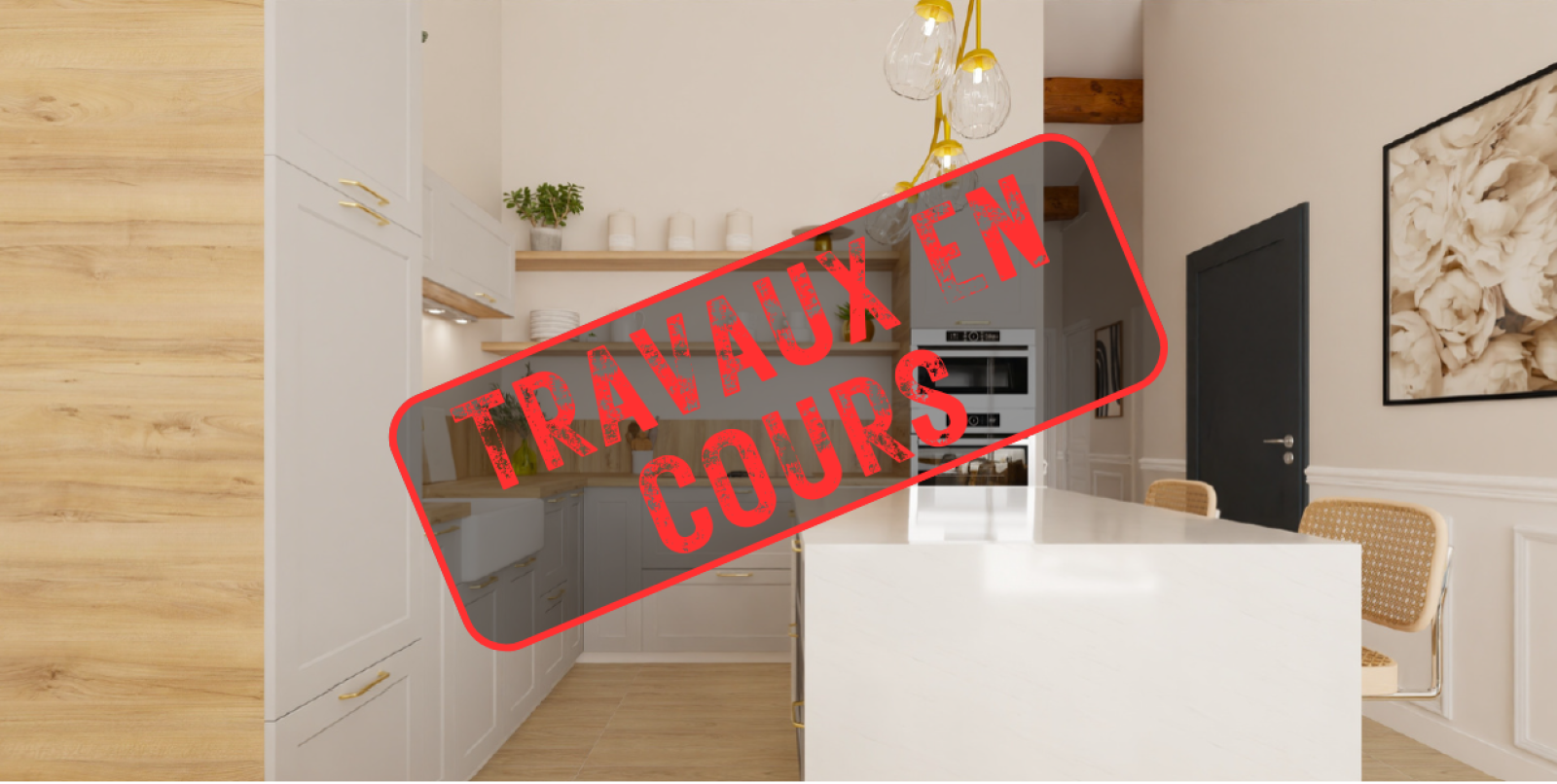 À vendre : T3 rénové avec goût dans ancienne maison de maître 