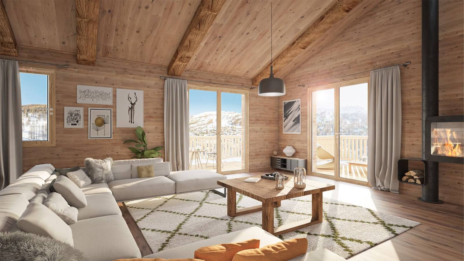 Acheter un T5 en duplex à la neige pour de l'investissement sur Vars dans les alpes