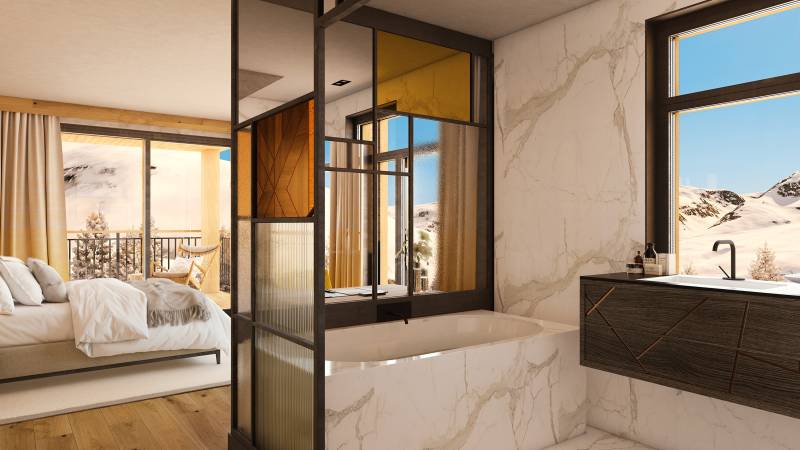 Programme Neuf | Chalet de luxe aux Arcs avec vue spectaculaire sur le Mont Blanc