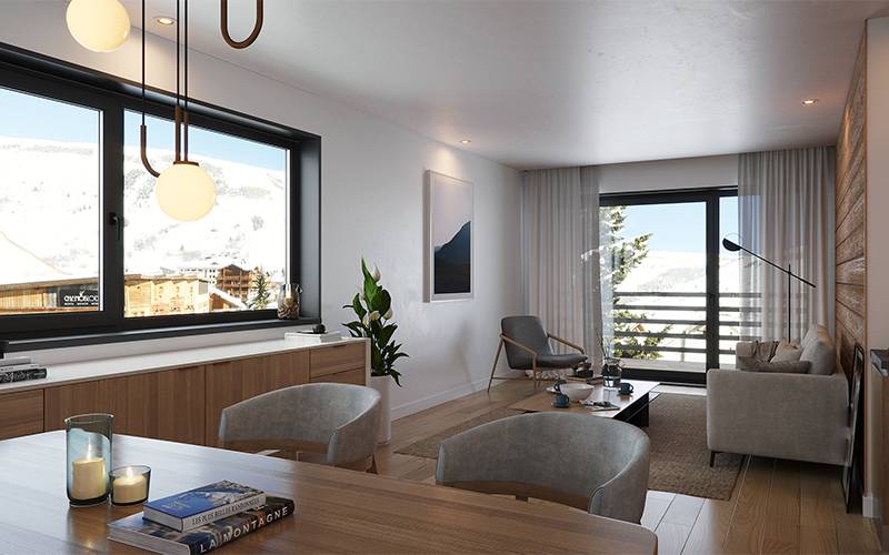 Programme Neuf | Résidence de prestige aux Deux Alpes proche des pistes et commerces