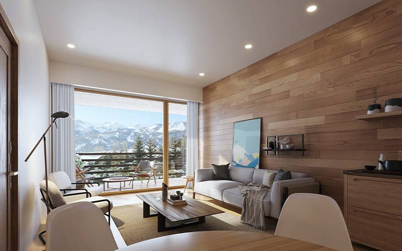 Acheter un bien de prestige pour de l'investissement locatif à la montagne proche des pistes de ski avec vue imprenable