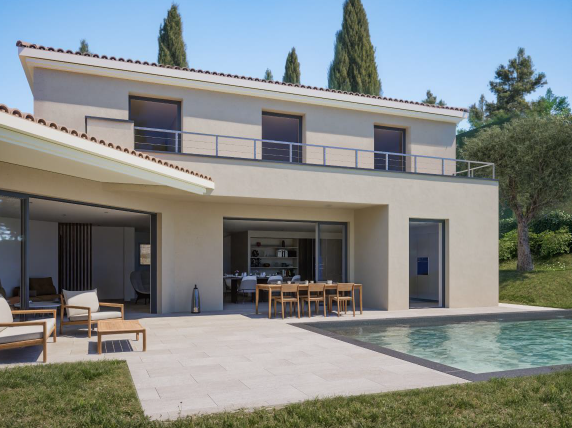 Plongez dans le Luxe et la Tranquillité de Cette Villa Neuve avec Vue Exceptionnelle sur la Mer à La Cadière d'Azur !