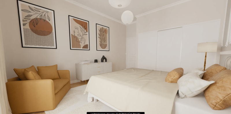 Acheter appartement à Thezan Les Béziers T2 58,02 m² en copropriété,  terrasse privative et place de parking