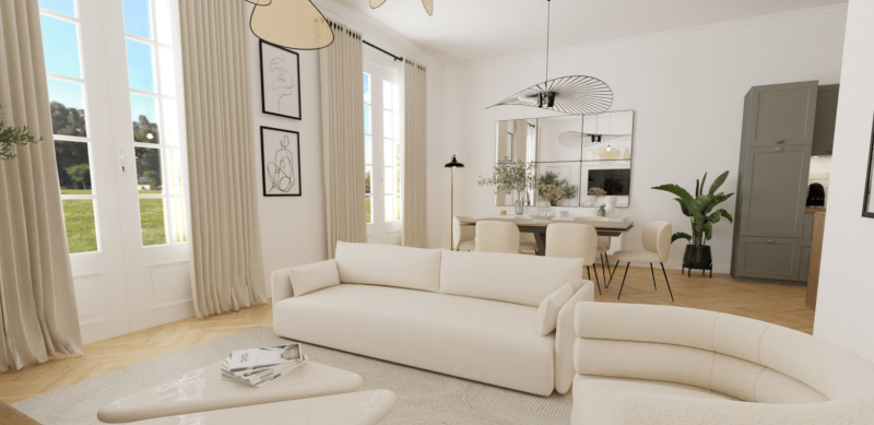 Acheter appartement à Thezan Les Béziers T2 58,02 m² en copropriété,  terrasse privative et place de parking