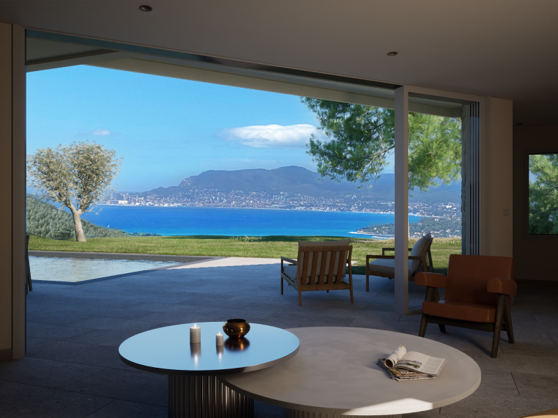 Achetez une grande villa avec vue sur la mer à la Cadière d'Azur proche de Toulon