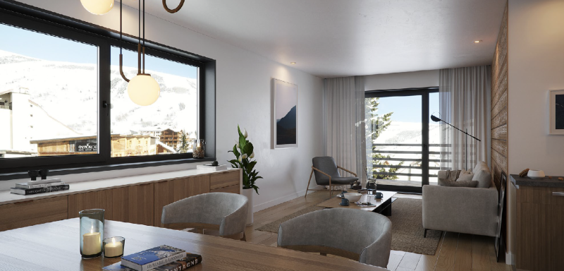 Programme Neuf | Résidence de prestige aux Deux Alpes proche des pistes et commerces
